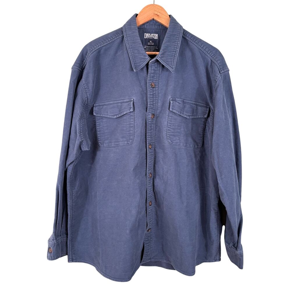 Duluth Trading Co. Men's XL Thick Button Down Long Sleeves Chore Shirt Shacket‎